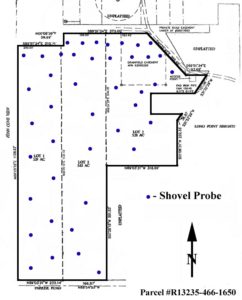 Shovel test probe locations