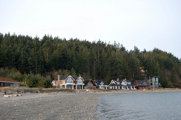 Sculpture Forest as seen from Long Point in Coupeville