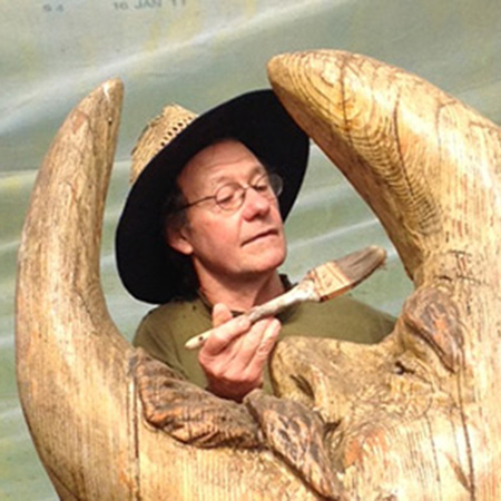 Pat McVay with Price Sculpture Forest