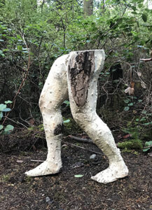 Sculptor David D'Ostilio sculpture The Foundation of Animalia and Fungi at Price Sculpture Forest