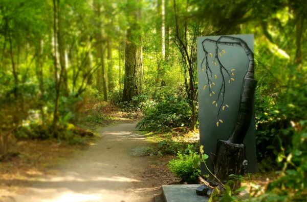 Jennifer Kapnek All Things Equal at Price Sculpture Forest park garden in Coupeville on Whidbey Island - photo Bonnie Rae Instagram insearchofthevery