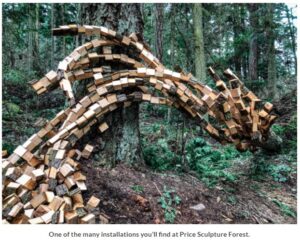 We Travel There podcast show article photo of Natures Keystone by Anthony Heinz May at Price Sculpture Forest