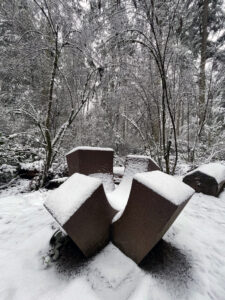 4-Up by Jan Hoy in snow at Price Sculpture Forest