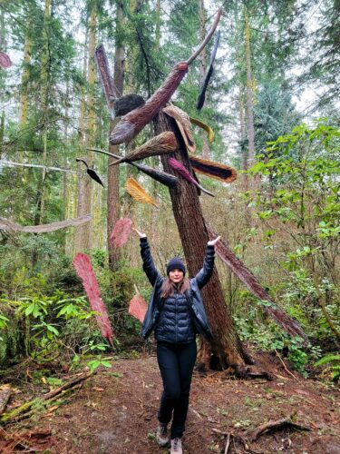 Icarus Was Here by Pat McVay at Price Sculpture Forest - photo by Julie Barber Instagram empowercourage