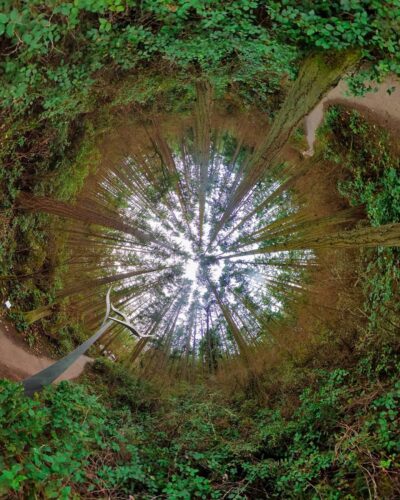 Wind Shear by Jeff Kahn at Price Sculpture Forest - photo by Susan Barrett