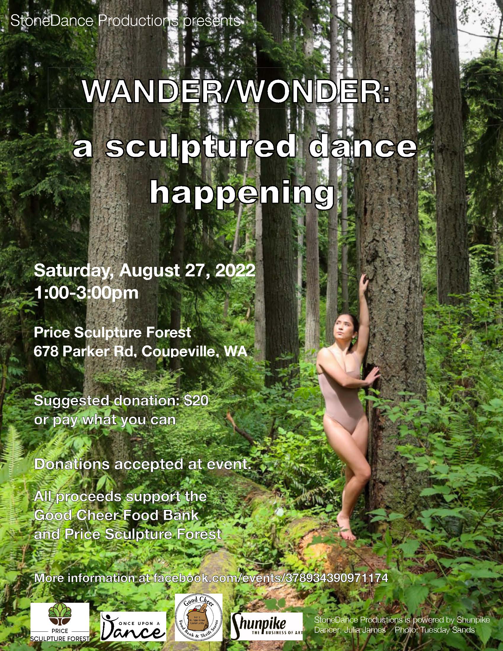 Wander/Wonder: A Sculptured Dance Happening by Eva Stone and StoneDance Productions at Price Sculpture Forest
