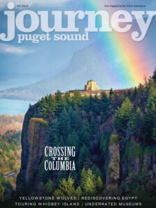 AAA Journey Magazine Puget Sound cover includes Price Sculpture Forest