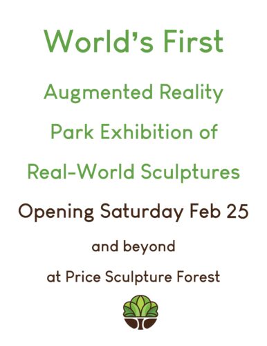 World's First Augmented Reality Exhibition of real-world sculptures at Price Sculpture Forest