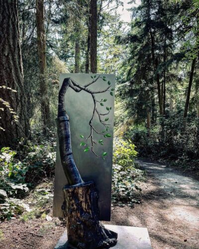 All Things Equal by Jennifer Kapnek at Price Sculpture Forest - photo by Brandon Closson