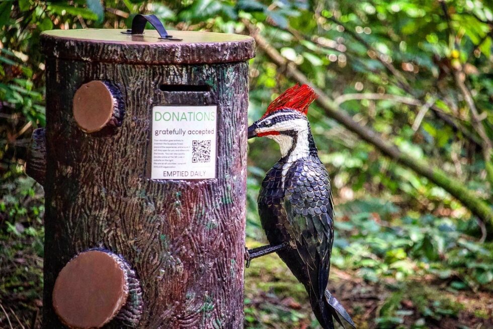 Price Sculpture Forest park/garden in Coupeville on Whidbey Island