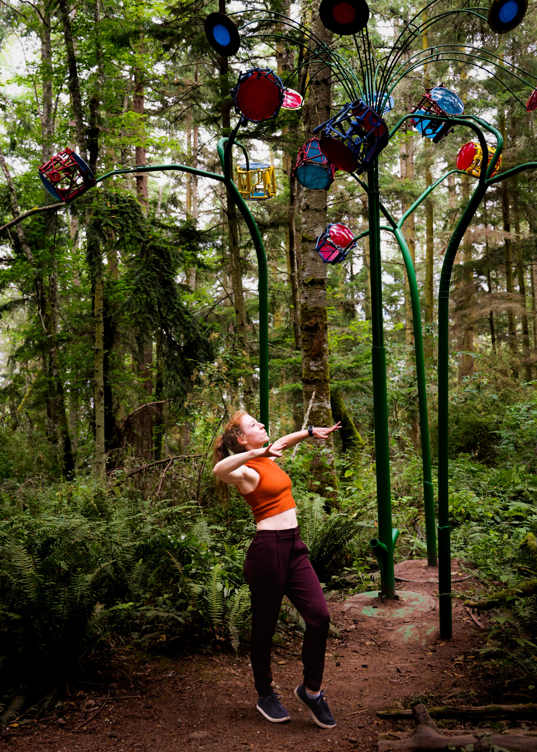 Dancer Emily Schoen Branch at Playa Flowers by Jeff Tangen - WANDER WONDER 2022 photo by T Lefferts