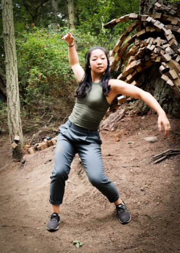 Dancer Ivana Lin at Natures Keystone by Anthony Heinz May - WANDER WONDER 2022 photo by T Lefferts