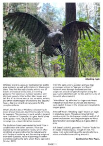 Big Weekly Blend magazine article intro about Price Sculpture Forest