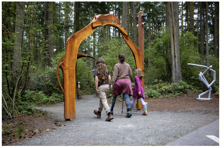Learners and Makers article Whales Trails and Art Accessible travel on Whidbey Island with Price Sculpture Forest