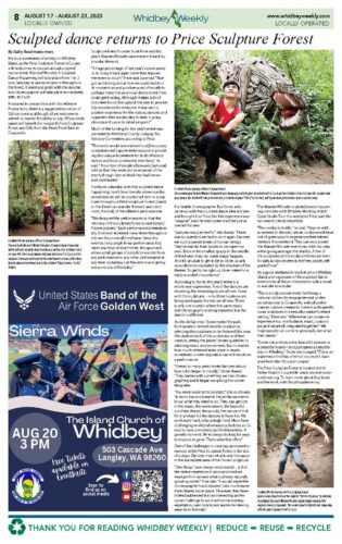 Whidbey Weekly Sculpted Dance Returns To Price Sculpture Forest by Kathy Reed article