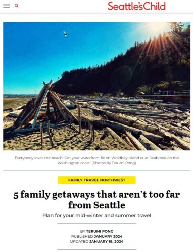 Seattle's Child magazine article "Family Getaways 5 Trips That Aren't Too Far From Seattle" recommends Price Sculpture Forest