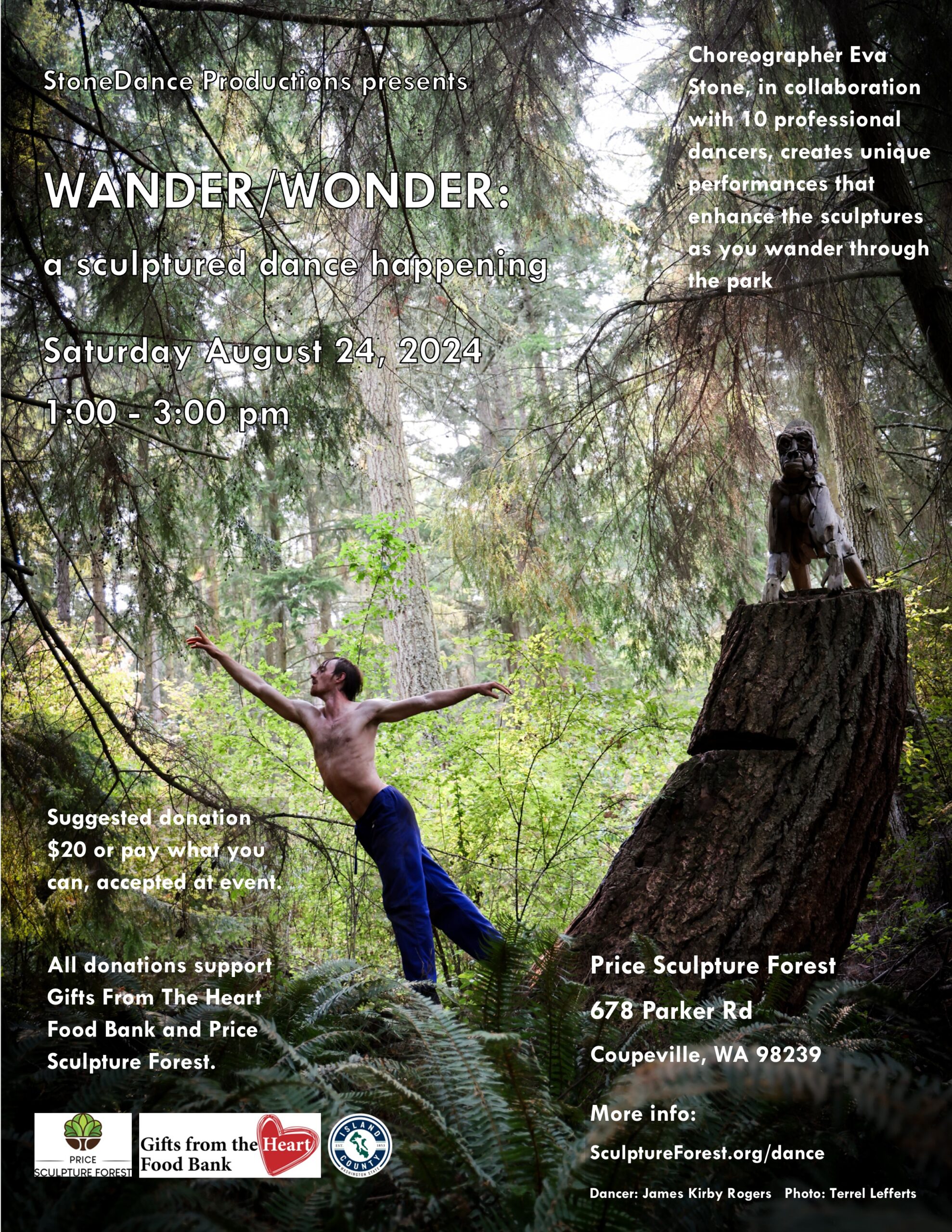 2024-08-24 WANDER WONDER a sculptured dance happening by StoneDance Productions at Price Sculpture Forest