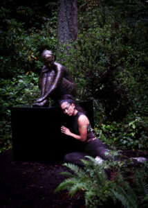 Dancer Julia James at Anillos by Maria Wickwire - photo by Terrel Lefferts - at Price Sculpture Forest