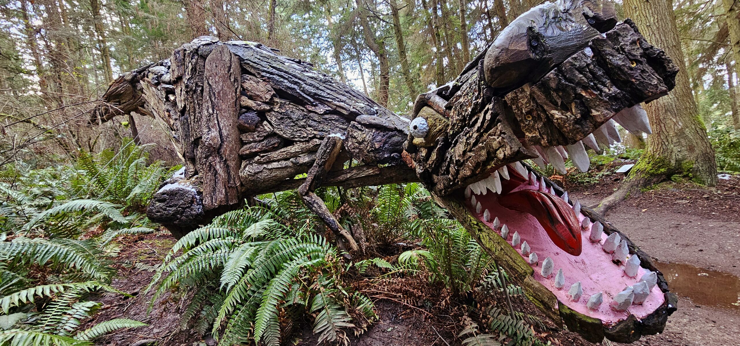 T-Rex by Joe Treat at Price Sculpture Forest - photo by Kaitlin Young
