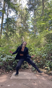 Julia James at You Too Can Be A Sculpture in Price Sculpture Forest