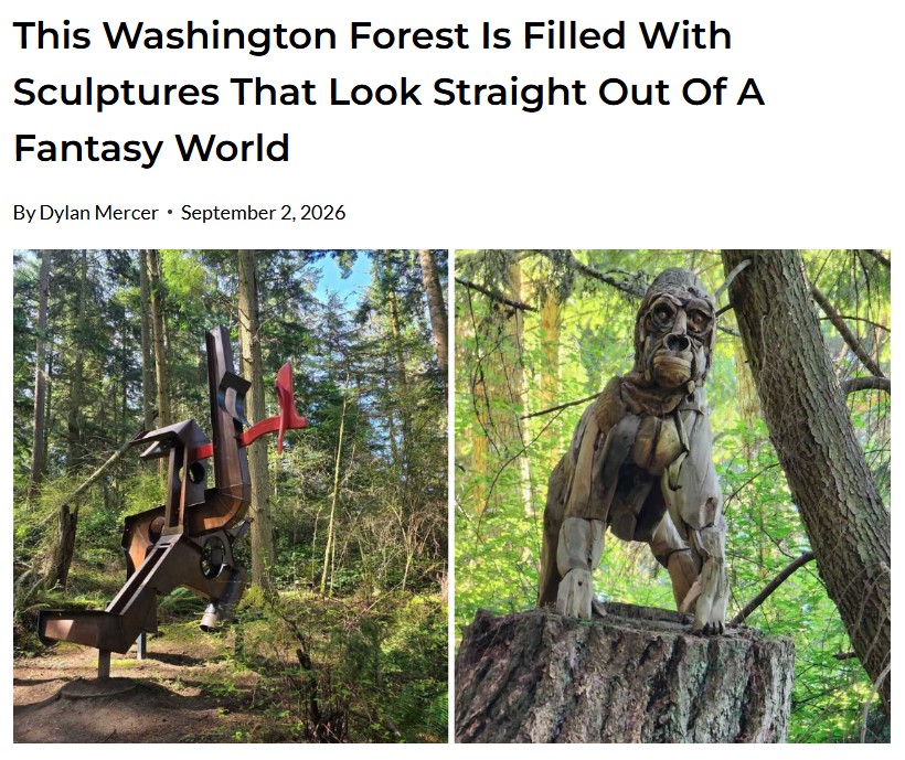 Decor Hint article This Washington Forest Is Filled With Sculptures That Look Straight Out Of A Fantasy World features Price Sculpture Forest